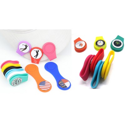 Golf Ball Marker with Magnetic Hat Clip